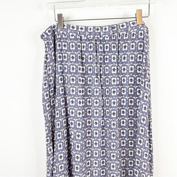 FLAX Geometric Print Pull On Layered Maxi Skirt L - Picture 3 of 5